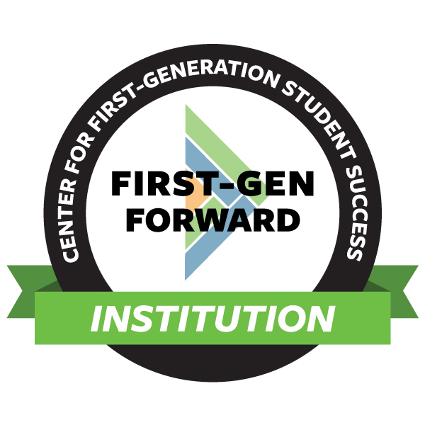 Logo for Center for First-Generation appĸ Success with text First-Gen Forward Institution